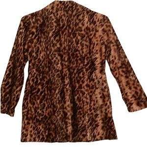 Aziz | Jackets & Coats | Aziz Small Jaguar Print Jacket | Poshmark